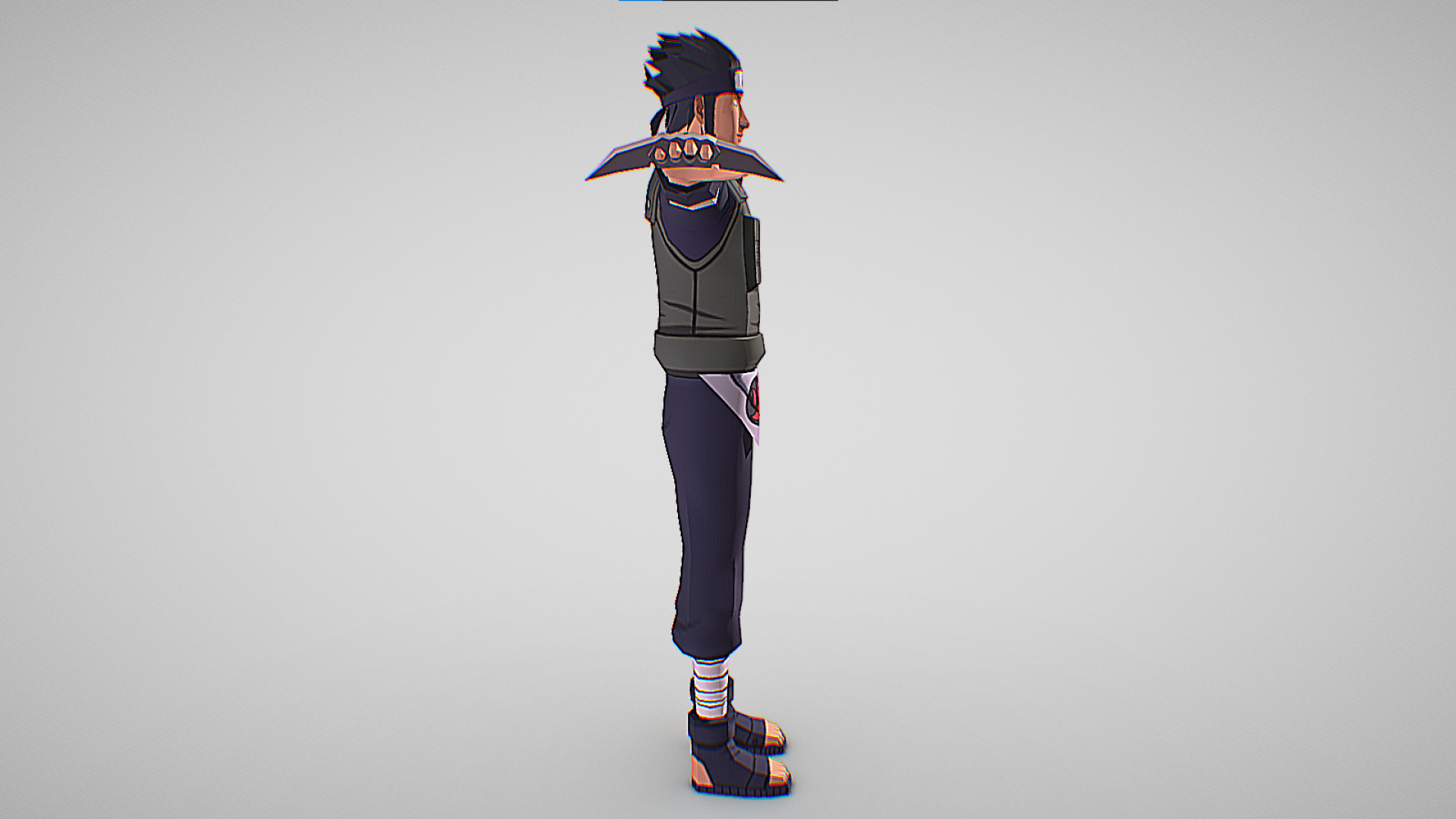 Asuma Sarutobi - Naruto Shippuden - Clash Of Ninja Revolution Low-poly 3D model_4