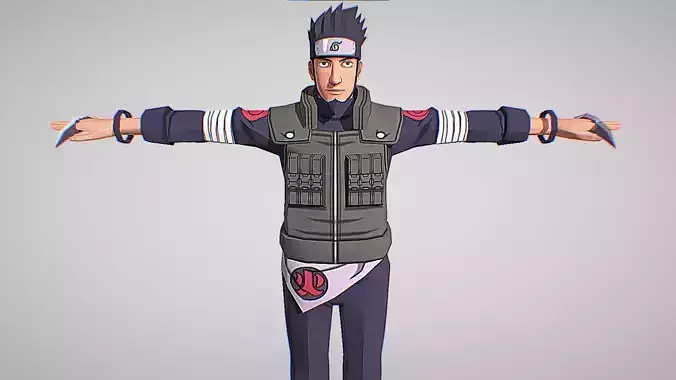 Asuma Sarutobi - Naruto Shippuden - Clash Of Ninja Revolution 3D model