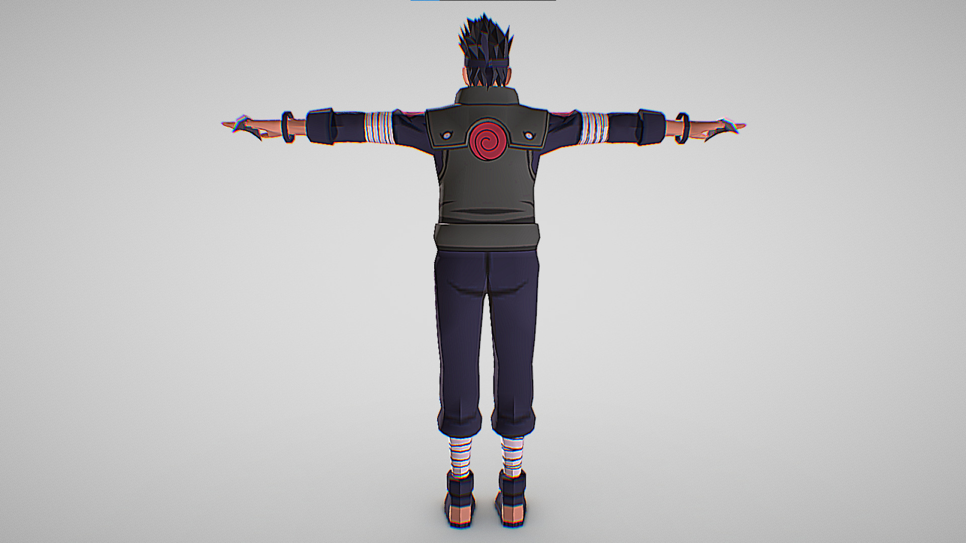 Asuma Sarutobi - Naruto Shippuden - Clash Of Ninja Revolution Low-poly 3D model_3