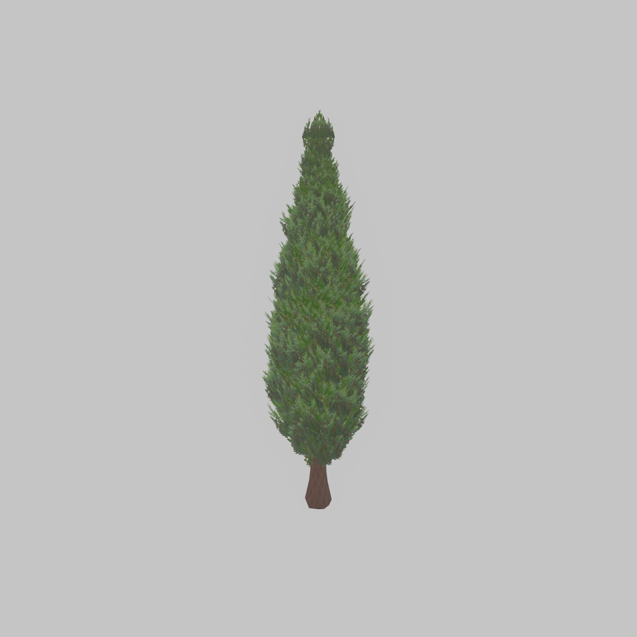 Mock cypress version-1 3000mm Low-poly 3D model_41