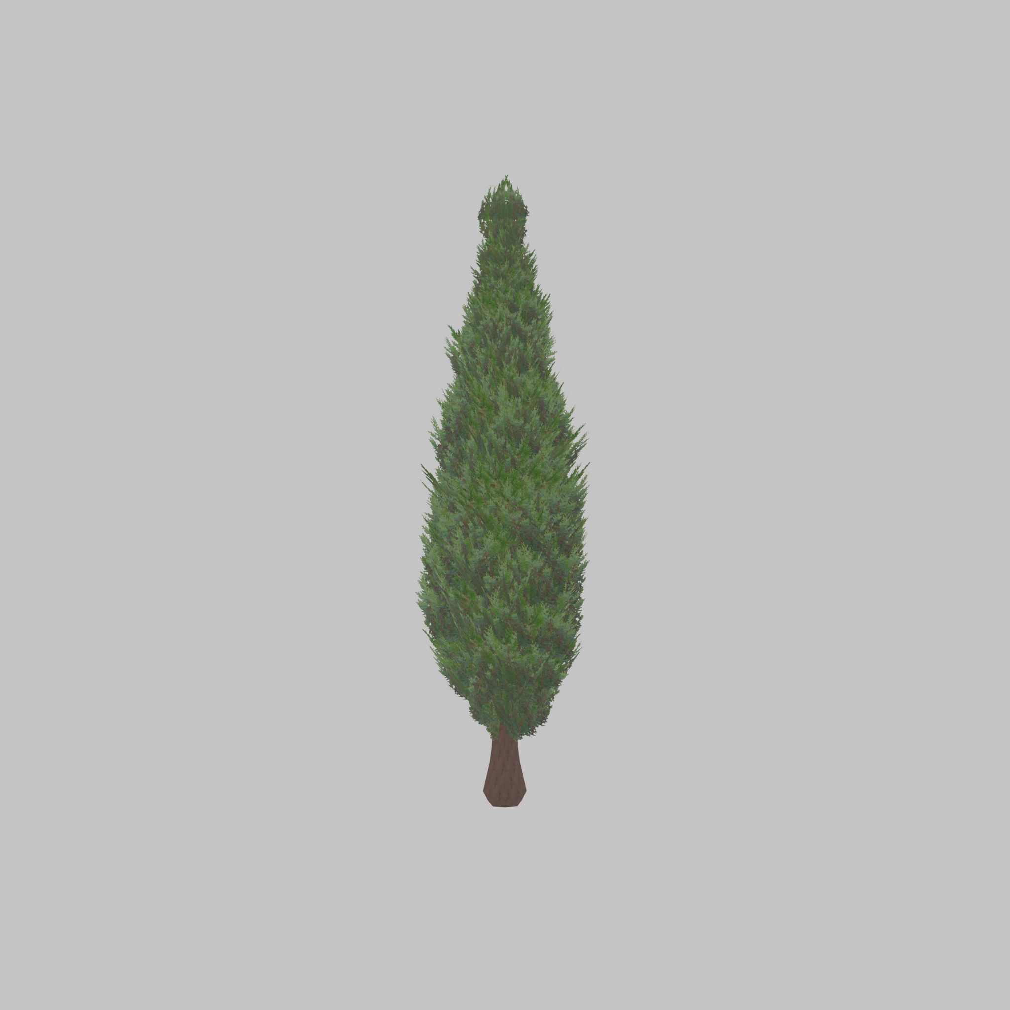 Mock cypress version-1 3000mm Low-poly 3D model_40