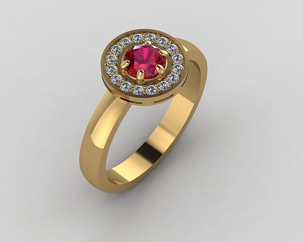 Women Ring 3D print model