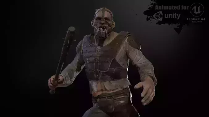 ManiacFrank Low-poly 3D model