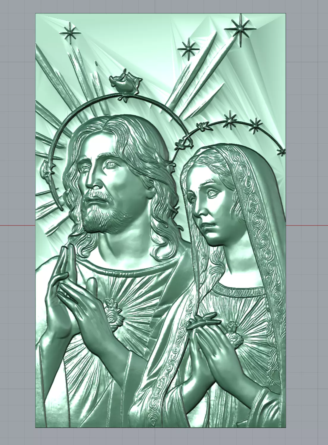 Jesus e Maria - Jesus and Mary 3D model_0