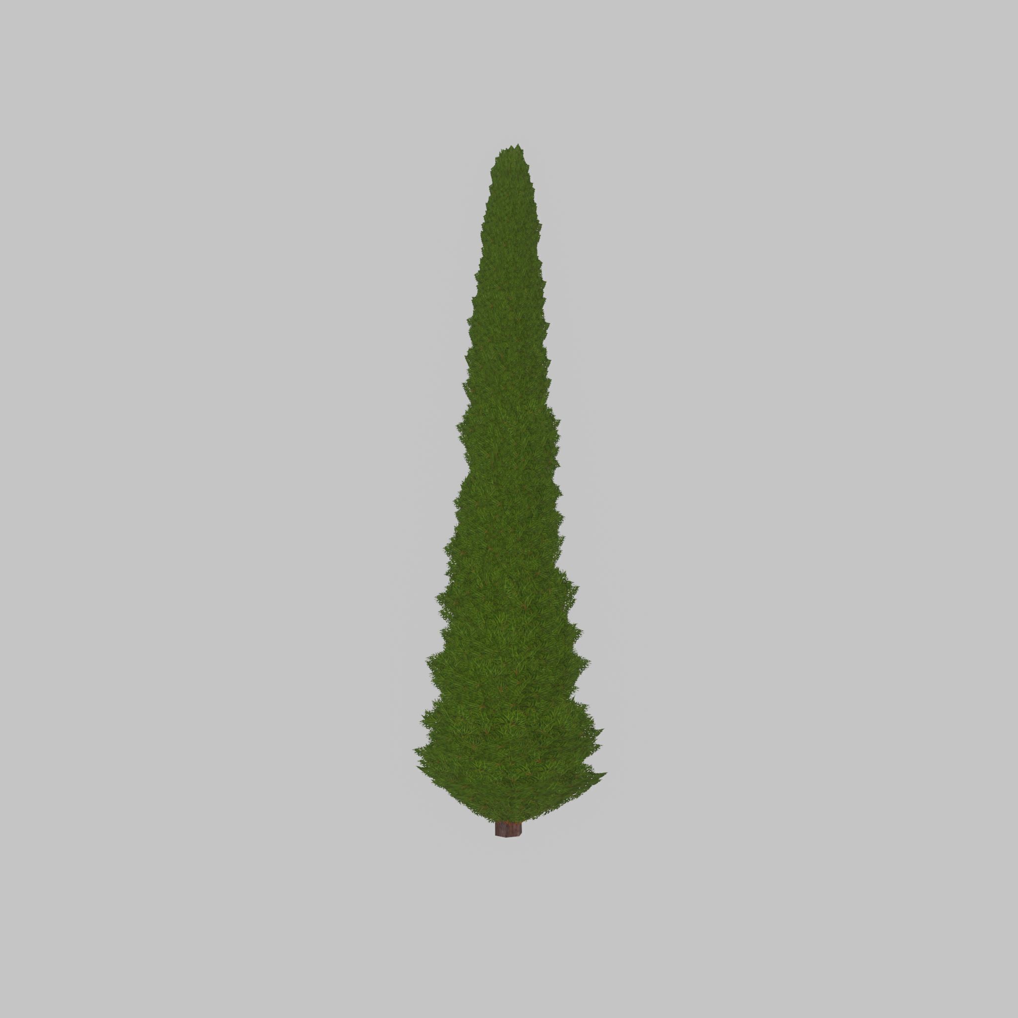 Mock cypress version-1 8000mm Low-poly 3D model_39