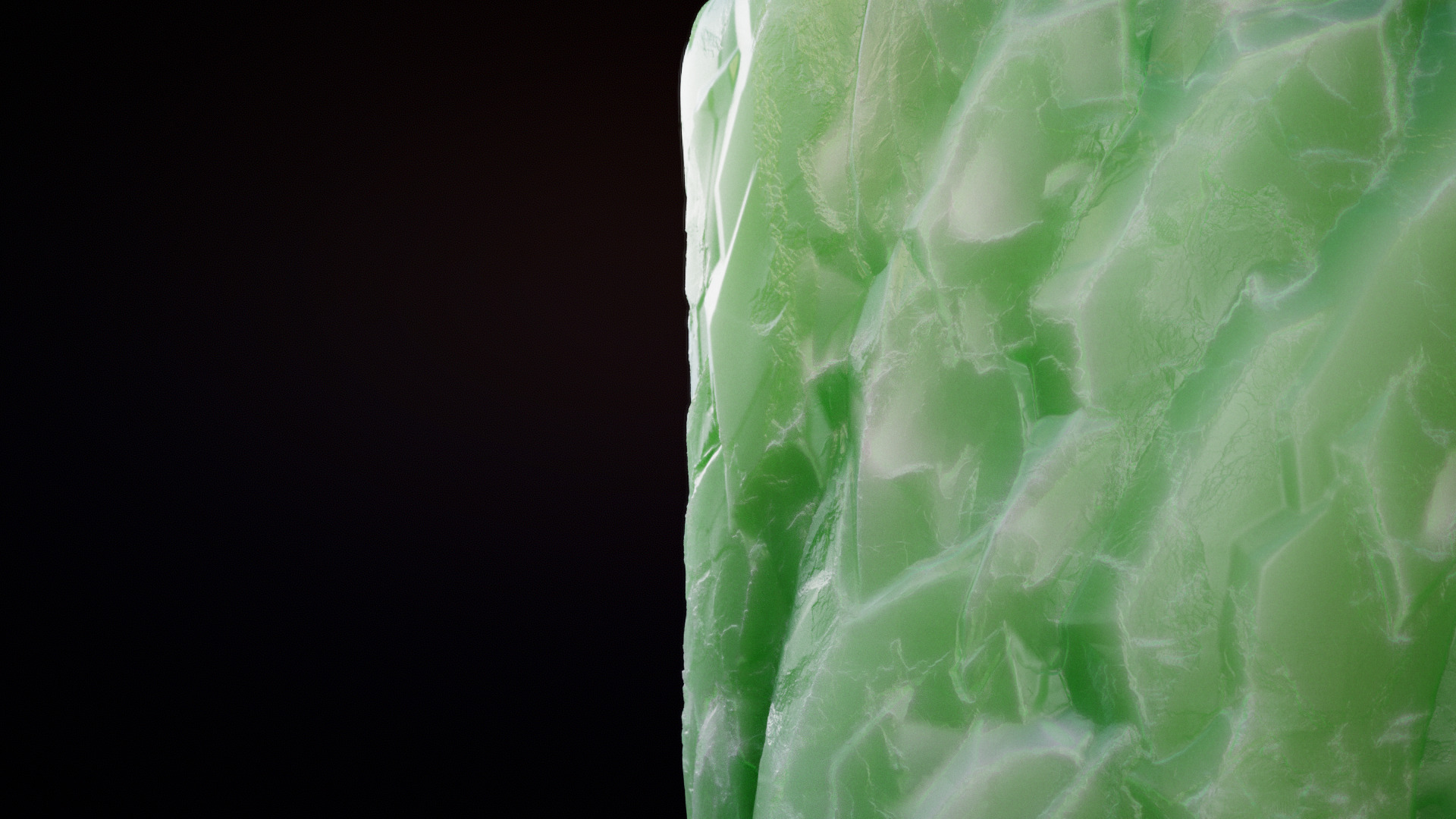 Seamless Green Quartz PBR Material Textures Texture_3