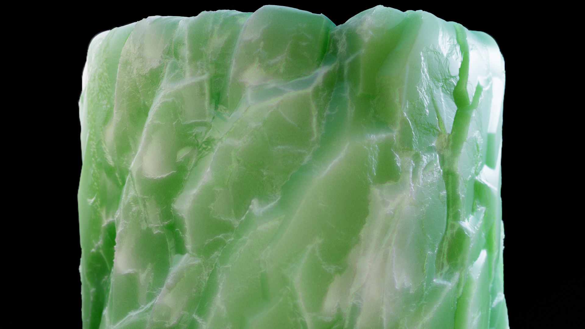 Seamless Green Quartz PBR Material Textures Texture_1