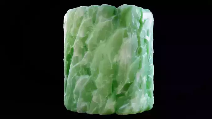 Seamless Green Quartz PBR Material Textures Texture