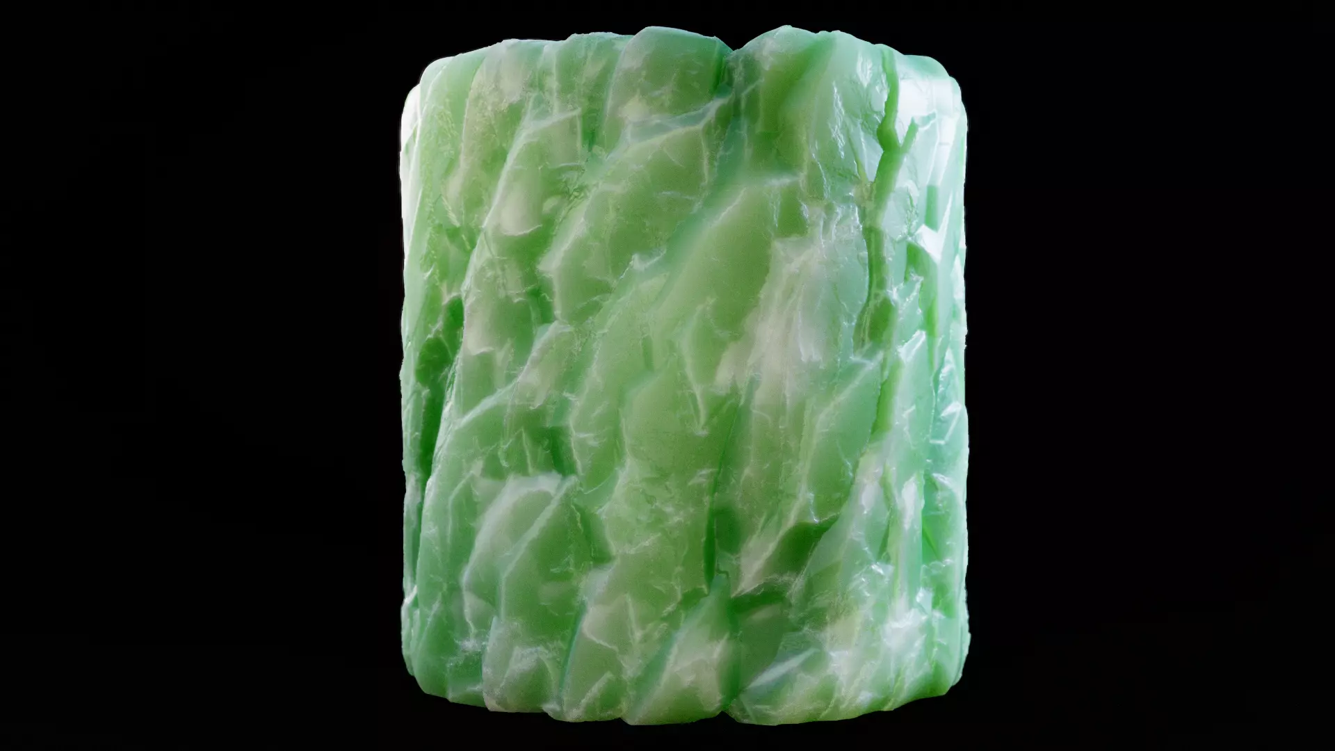 Seamless Green Quartz PBR Material Textures Texture_0