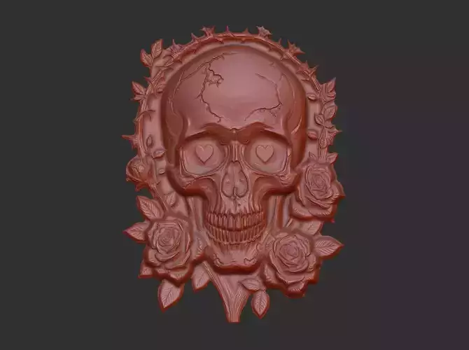 skull cnc decor 