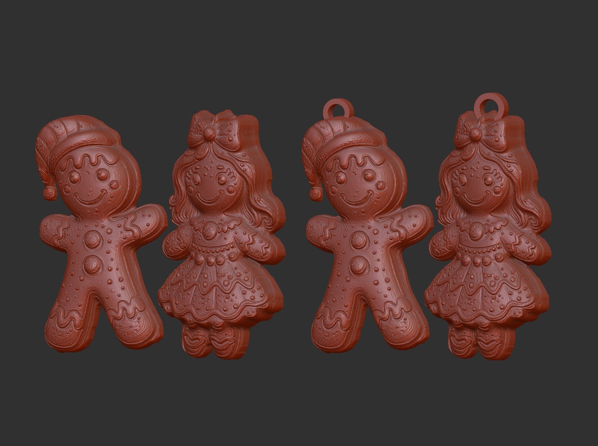 christmas cookie decor  3D print model_1