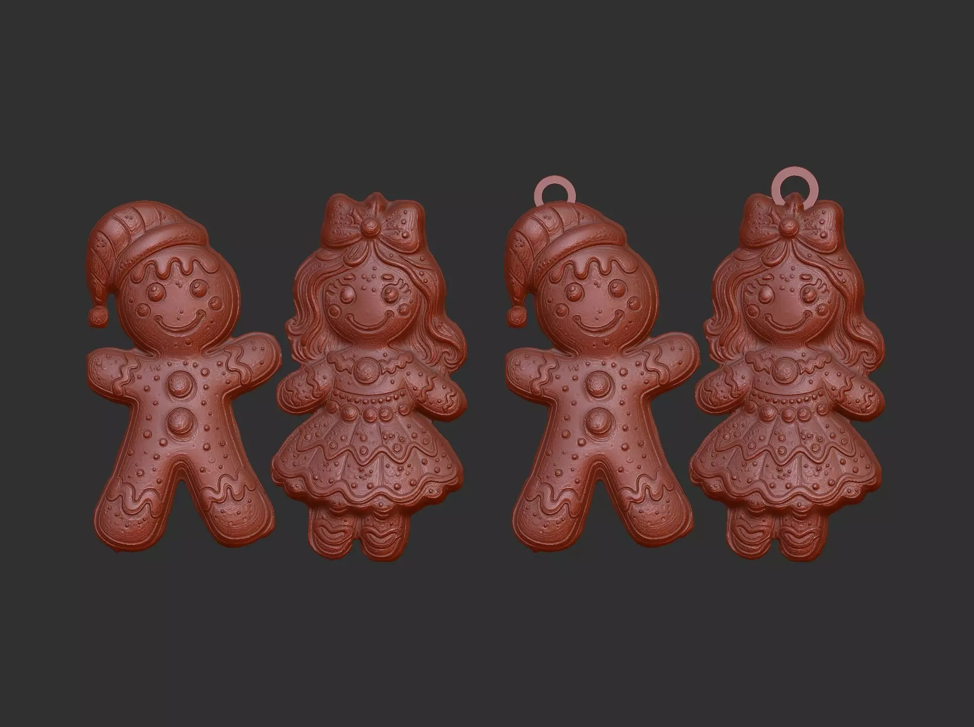 christmas cookie decor  3D print model_0