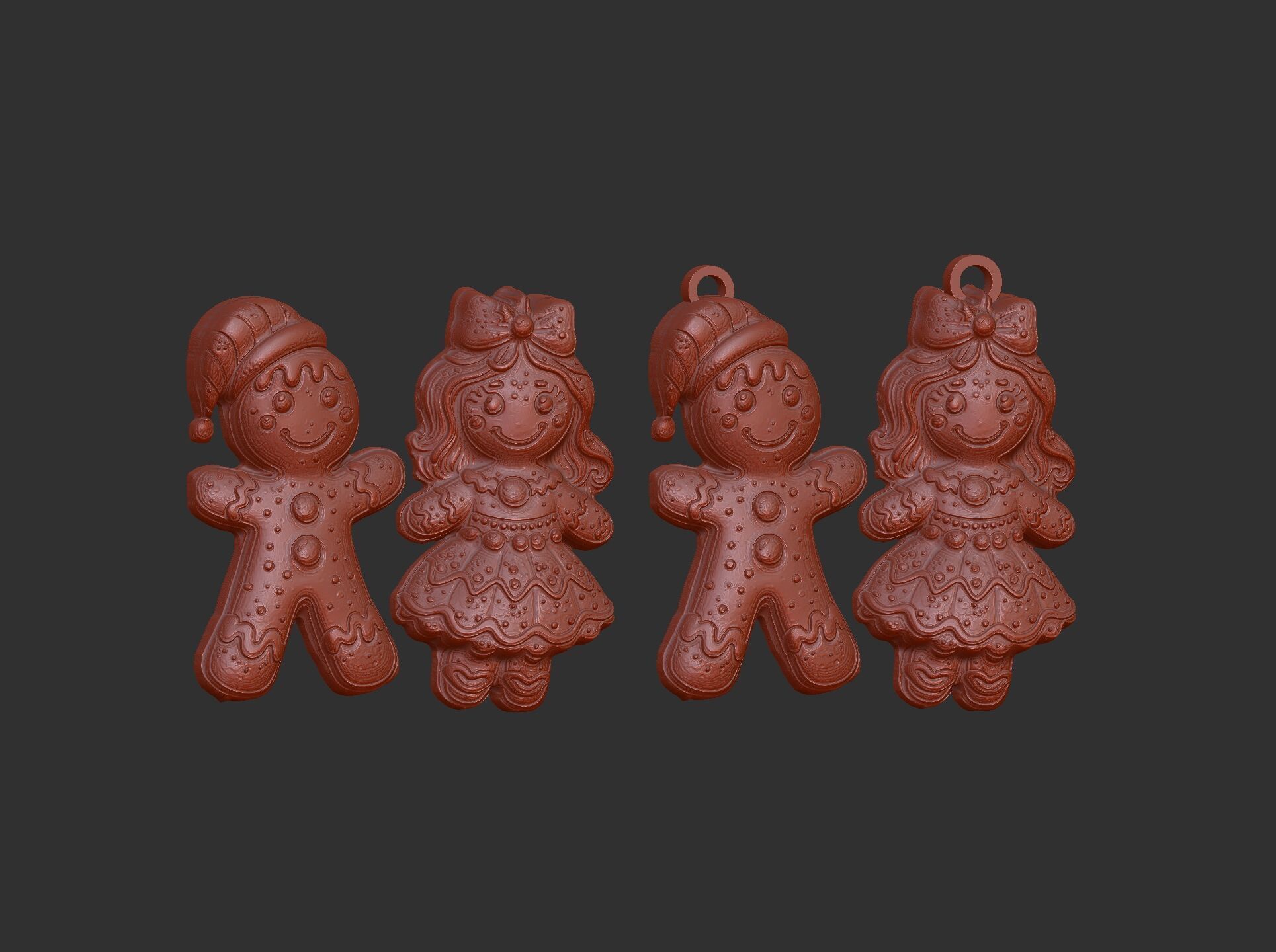 christmas cookie decor  3D print model_2