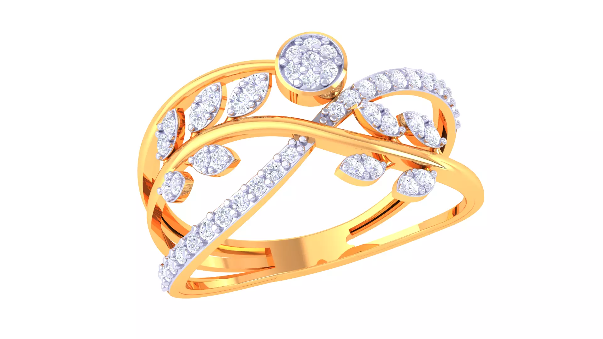  Women Ring MTL 3dm STL OBJ FBX Details 3D print model_0