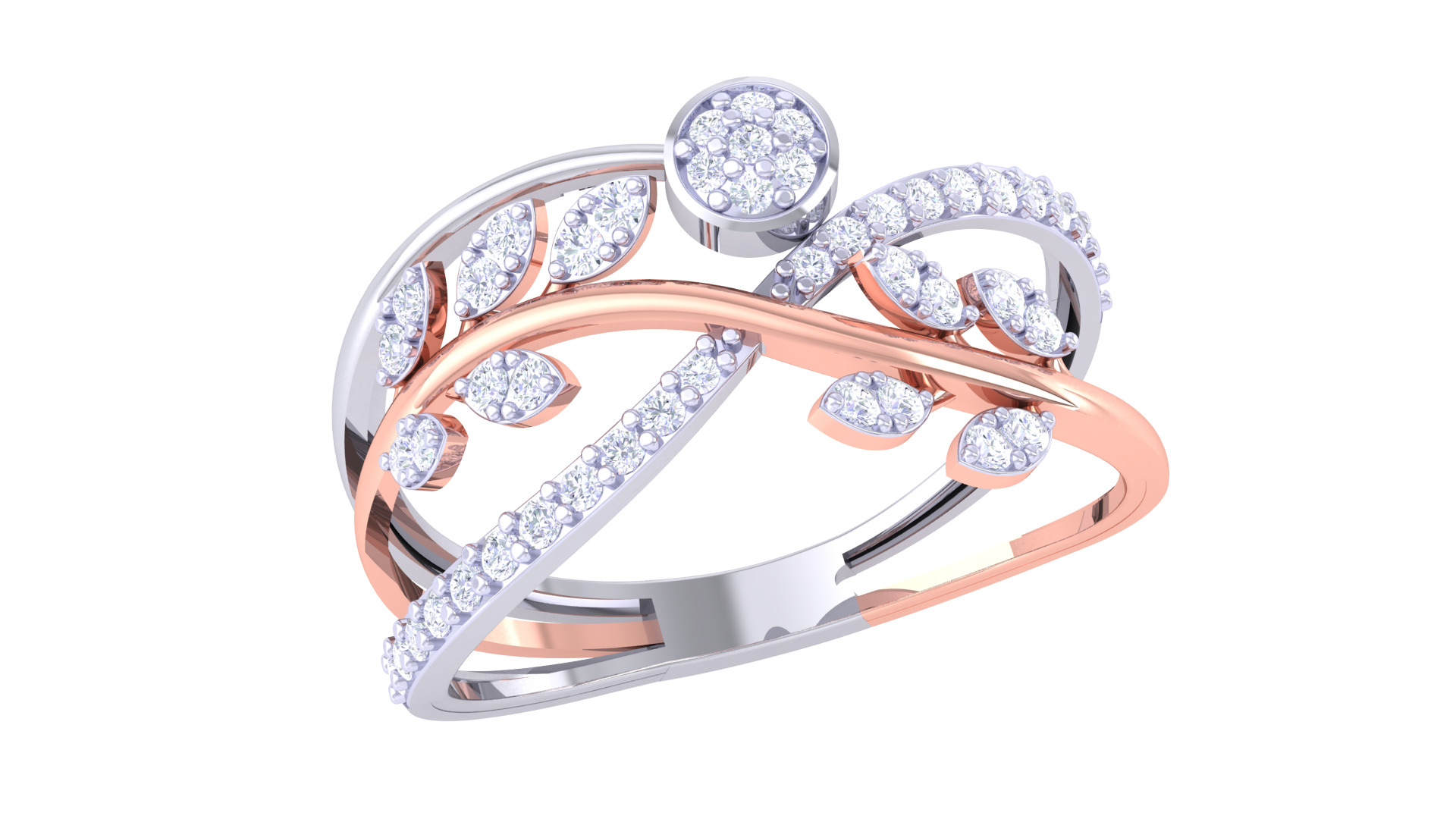  Women Ring MTL 3dm STL OBJ FBX Details 3D print model_1