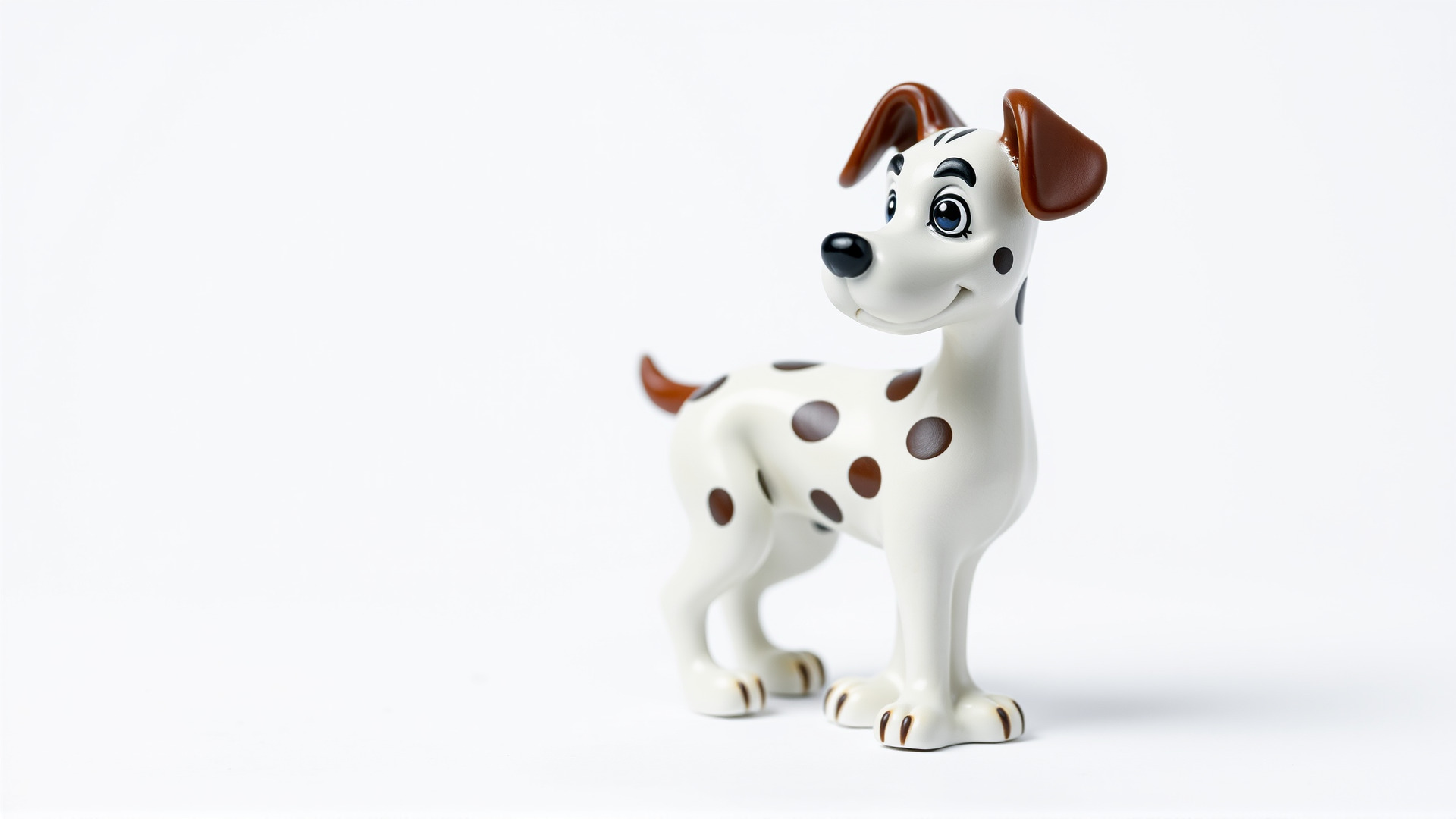 Cartoon Dalmatian Dog 3D Character Model Low-poly 3D model_3