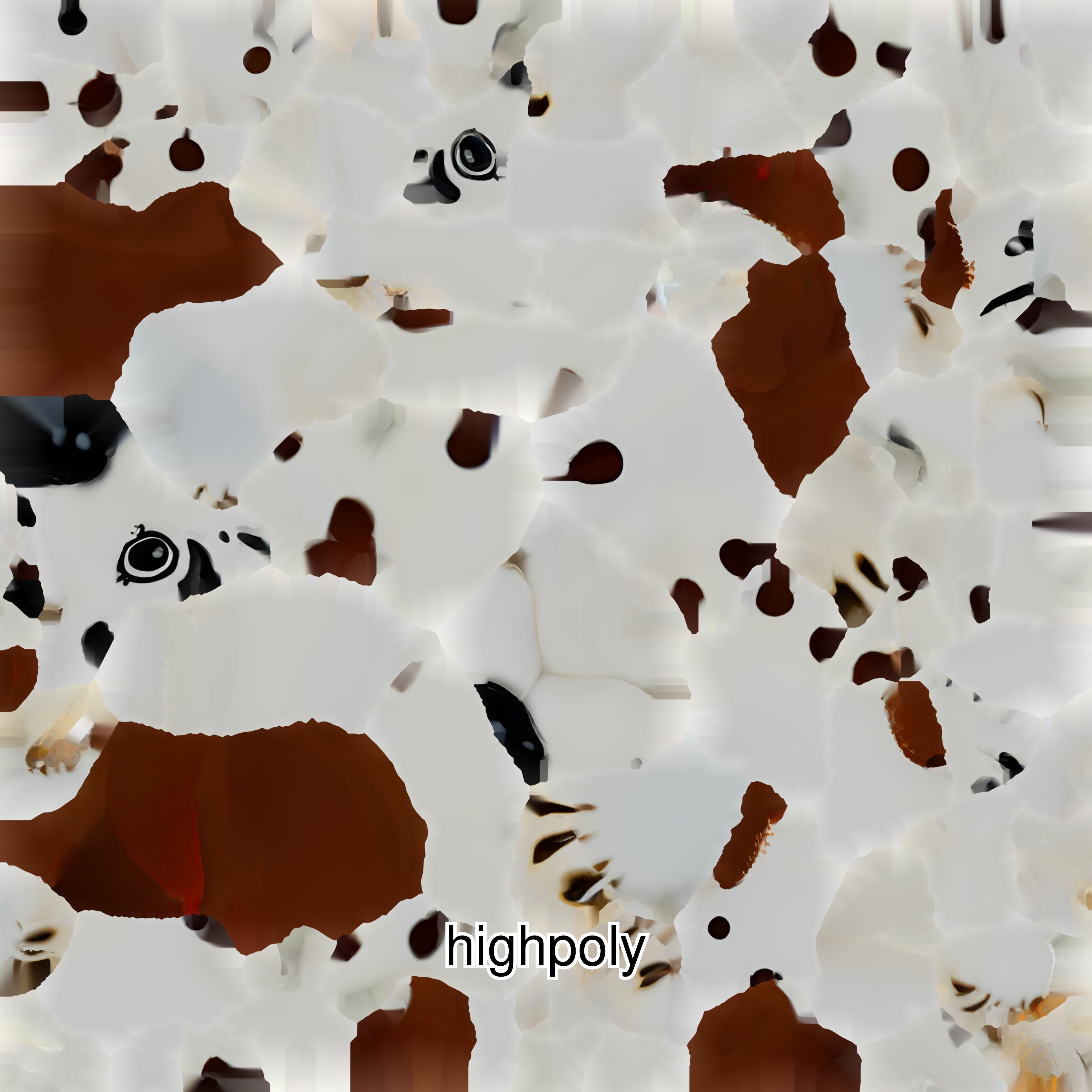 Cartoon Dalmatian Dog 3D Character Model Low-poly 3D model_35