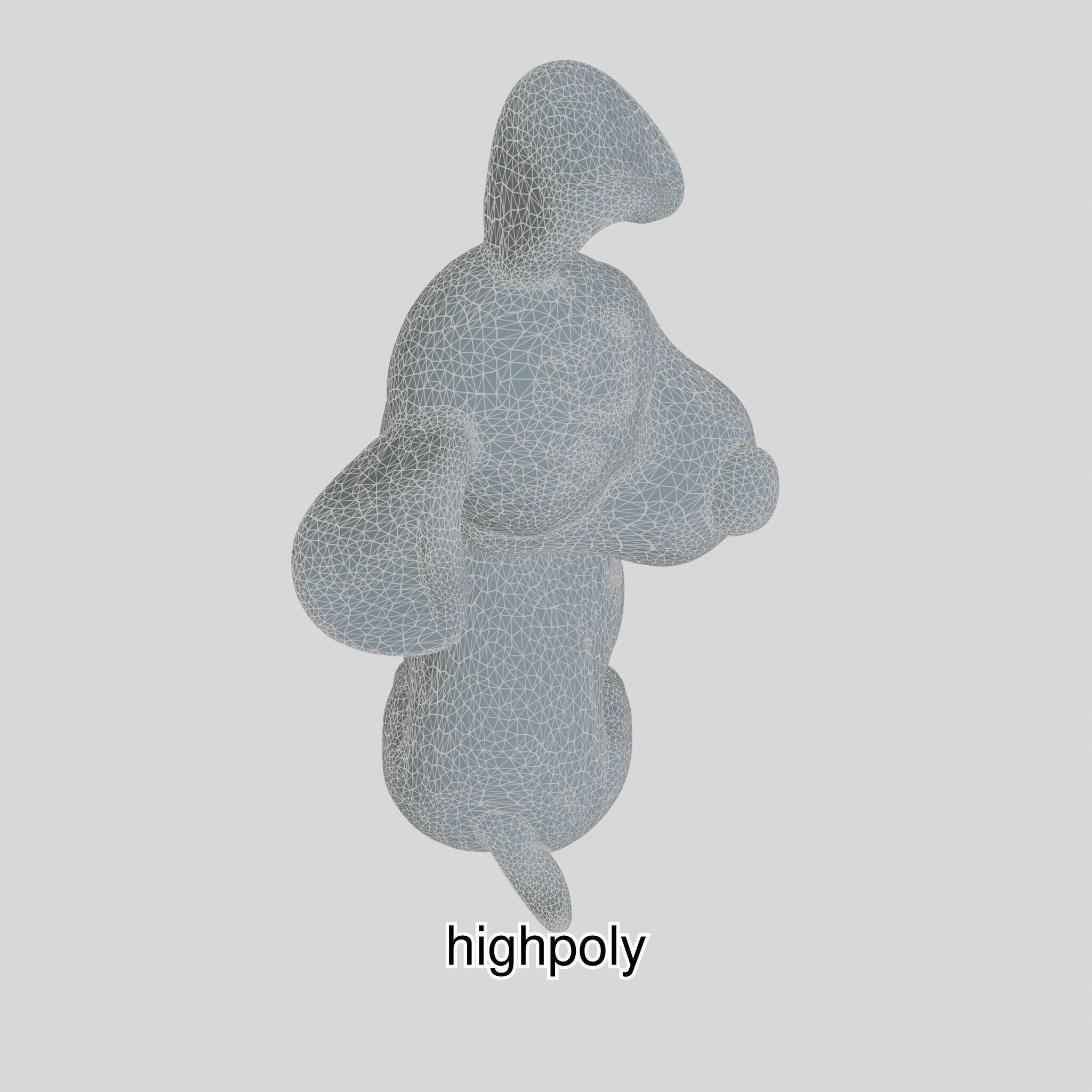 Cartoon Dalmatian Dog 3D Character Model Low-poly 3D model_39