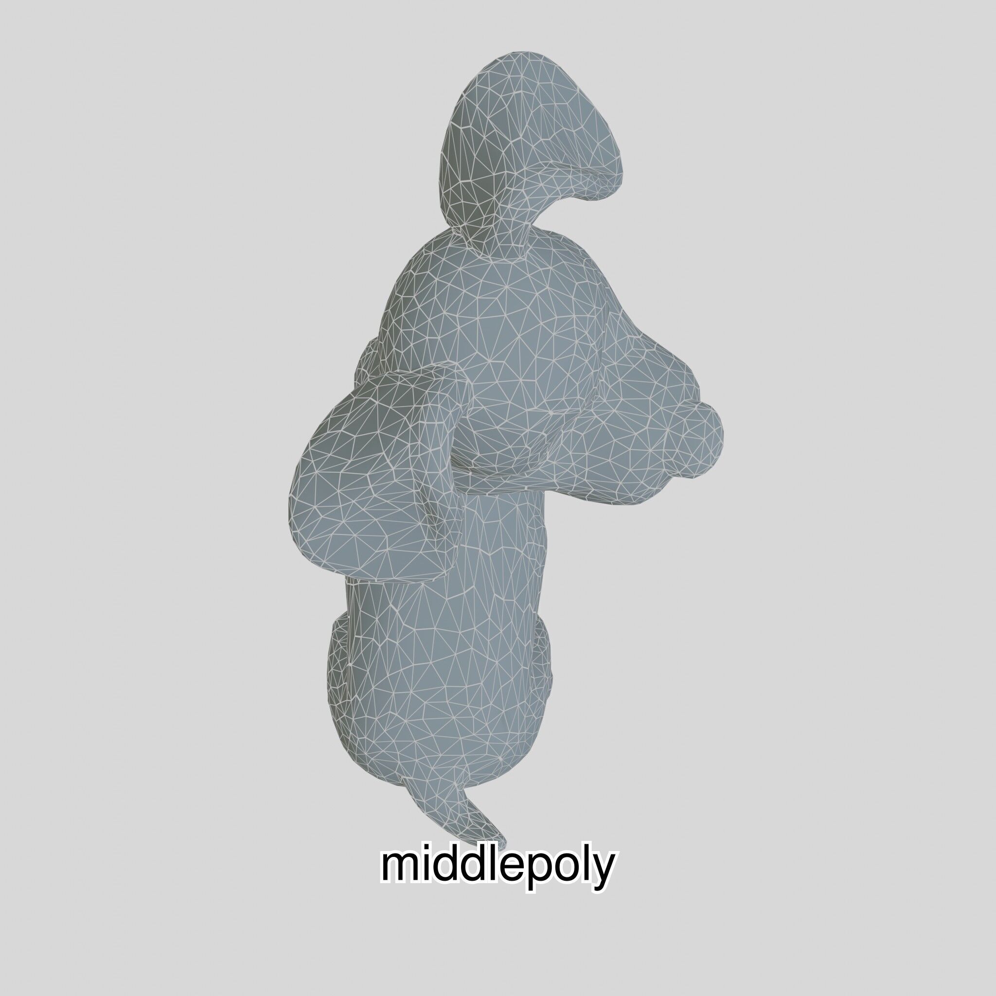 Cartoon Dalmatian Dog 3D Character Model Low-poly 3D model_22