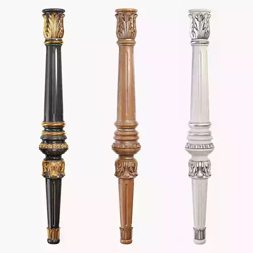 Classic leg 081 3D model