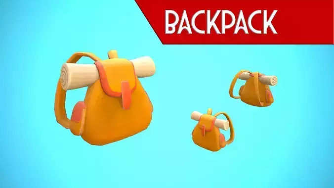 BACKPACK 03 CARTOON STYLIZED