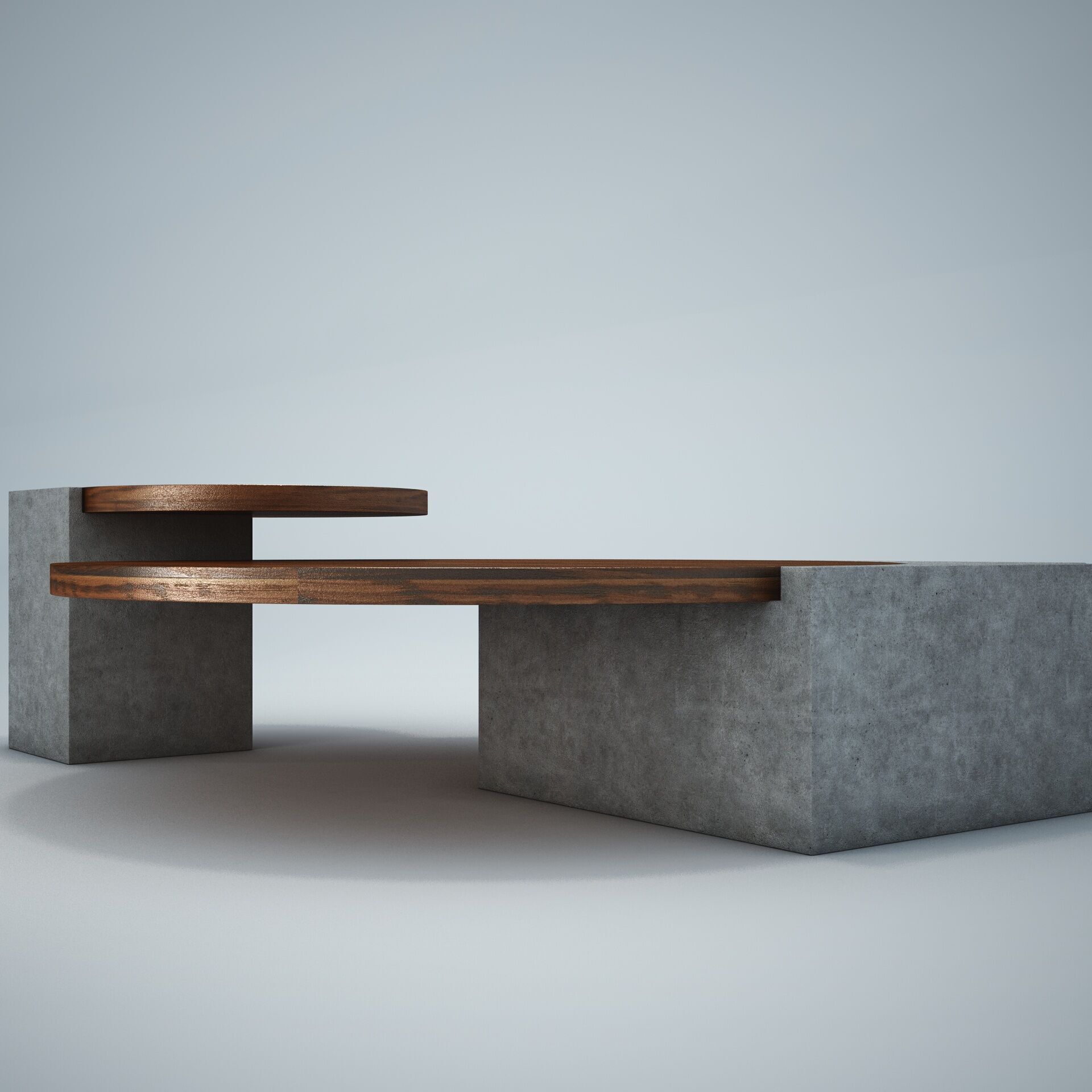 Japan coffe table 3D model_2