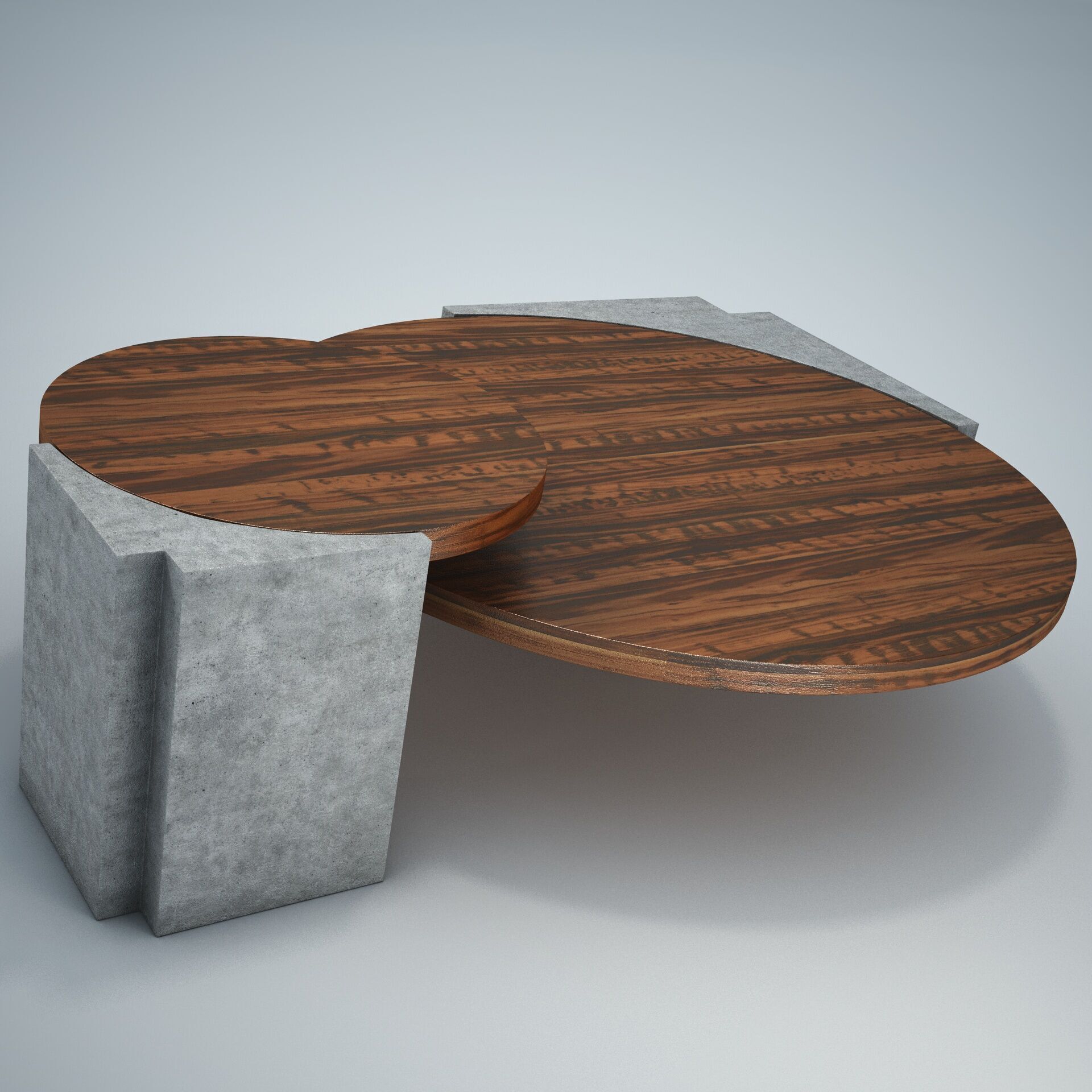 Japan coffe table 3D model_1