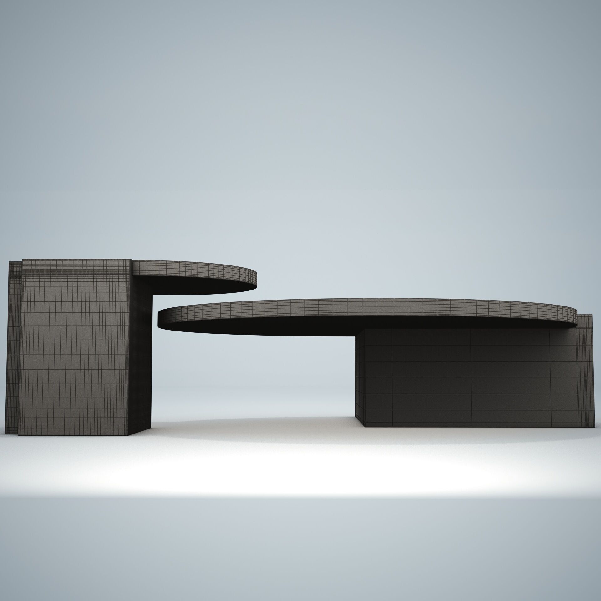 Japan coffe table 3D model_16