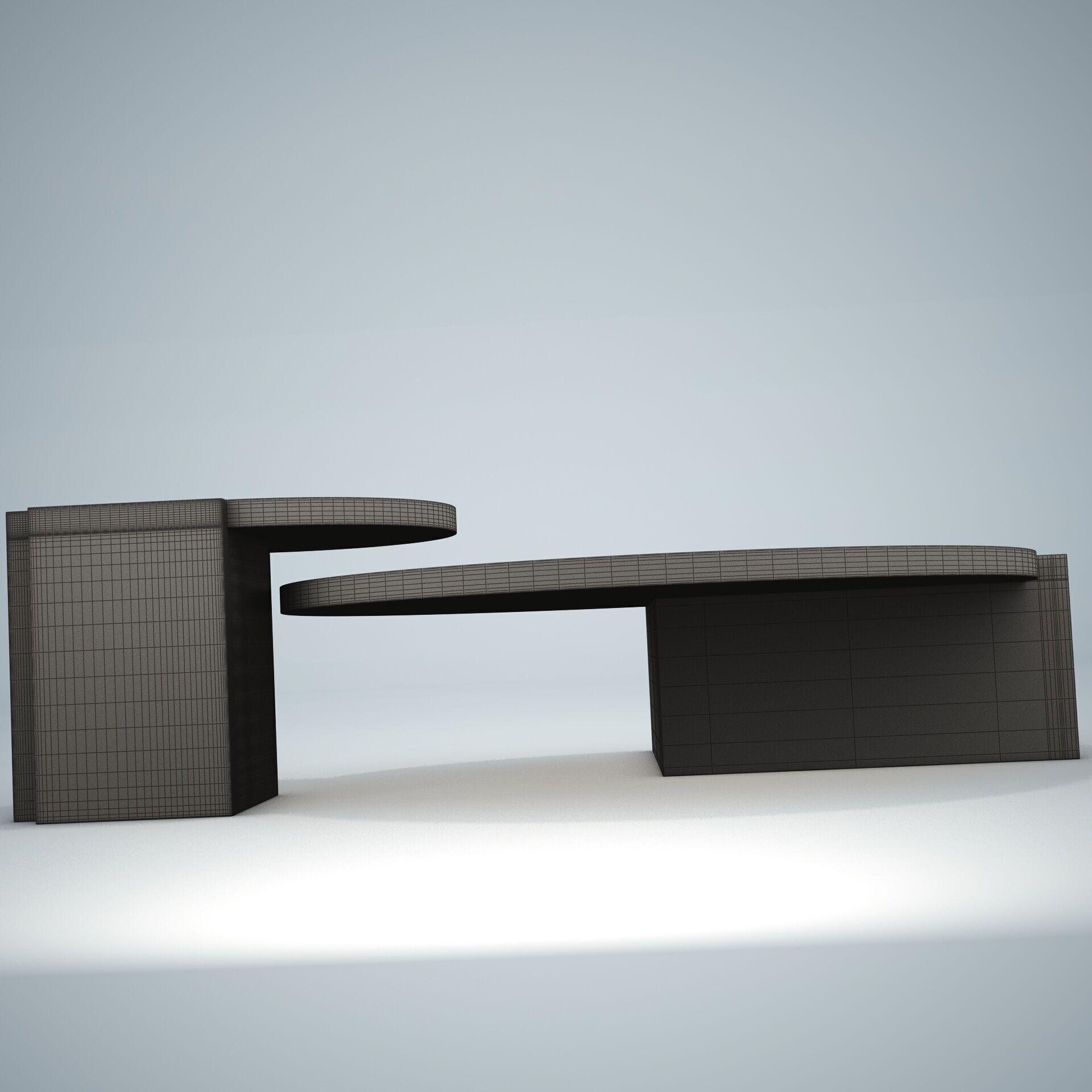Japan coffe table 3D model_15