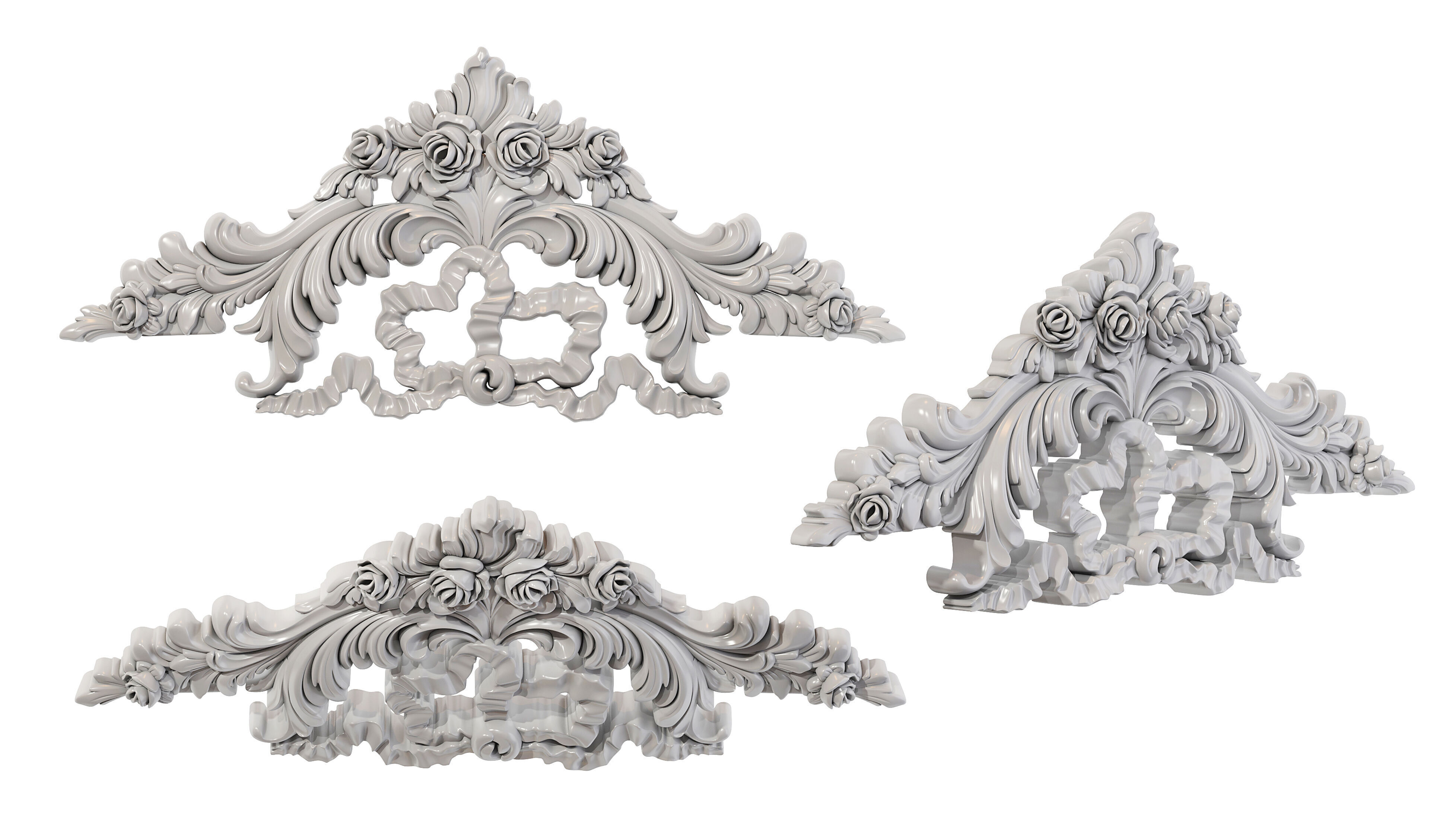 Classic carved 239 3D model_4