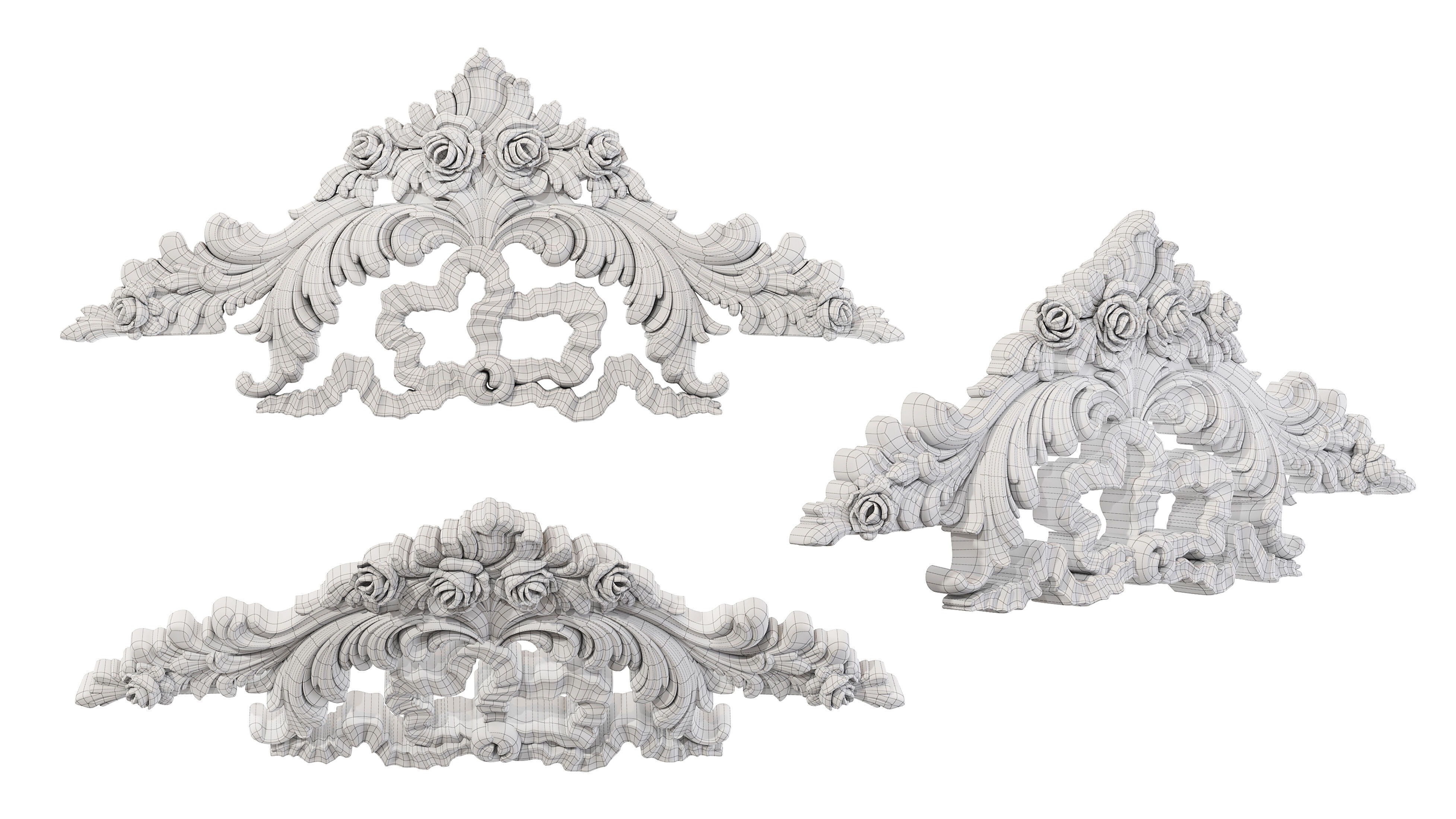 Classic carved 239 3D model_5