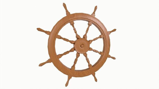 Ship Wheel 3D model