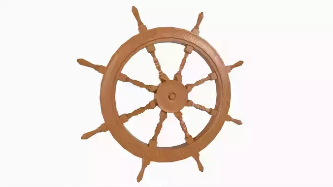 Ship Wheel 3D model