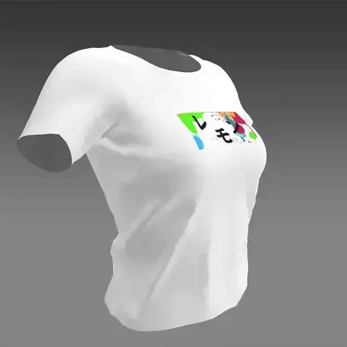 White Tshirt Marvelous Desigher Project 3D model 3D model