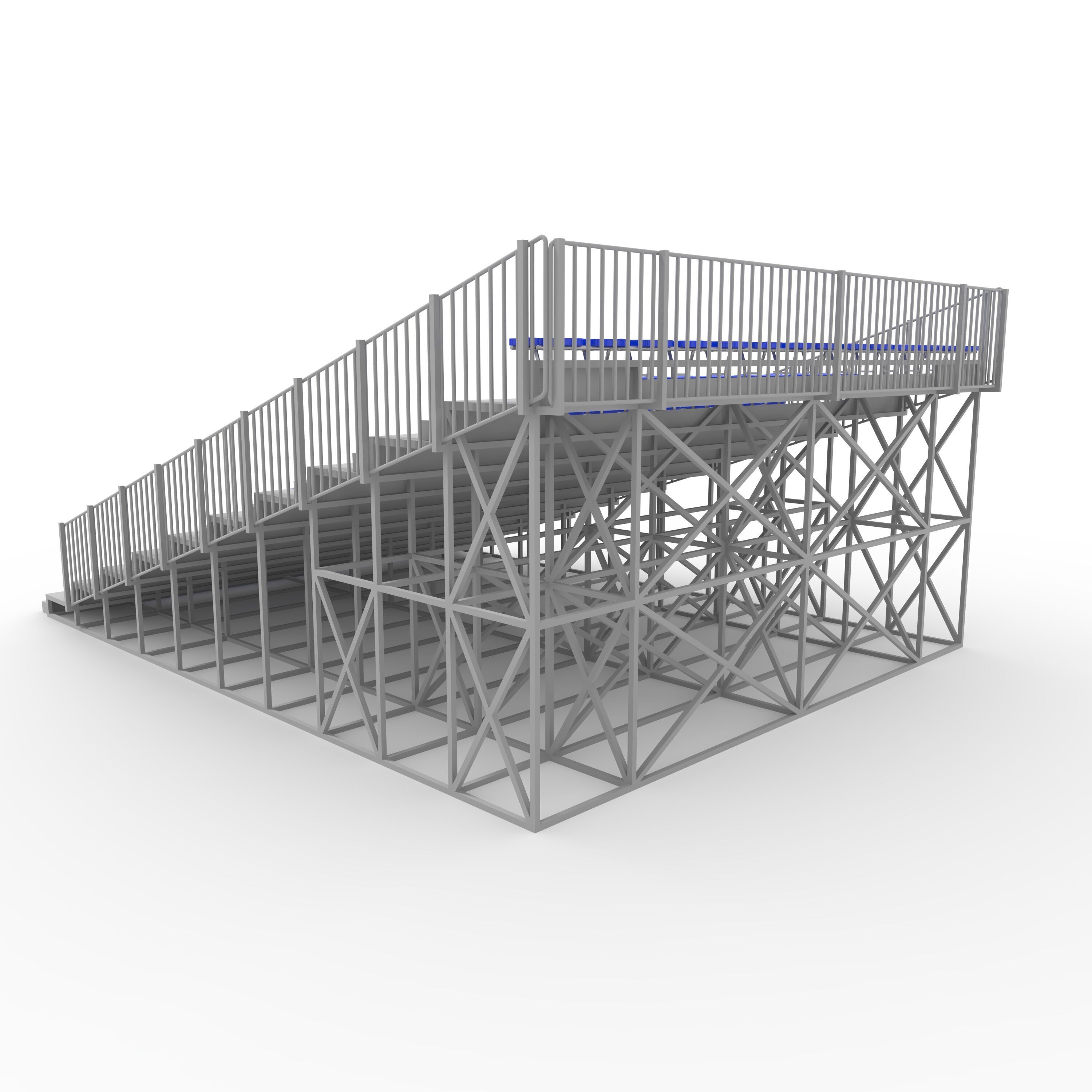 Bleachers 28 3D model_14