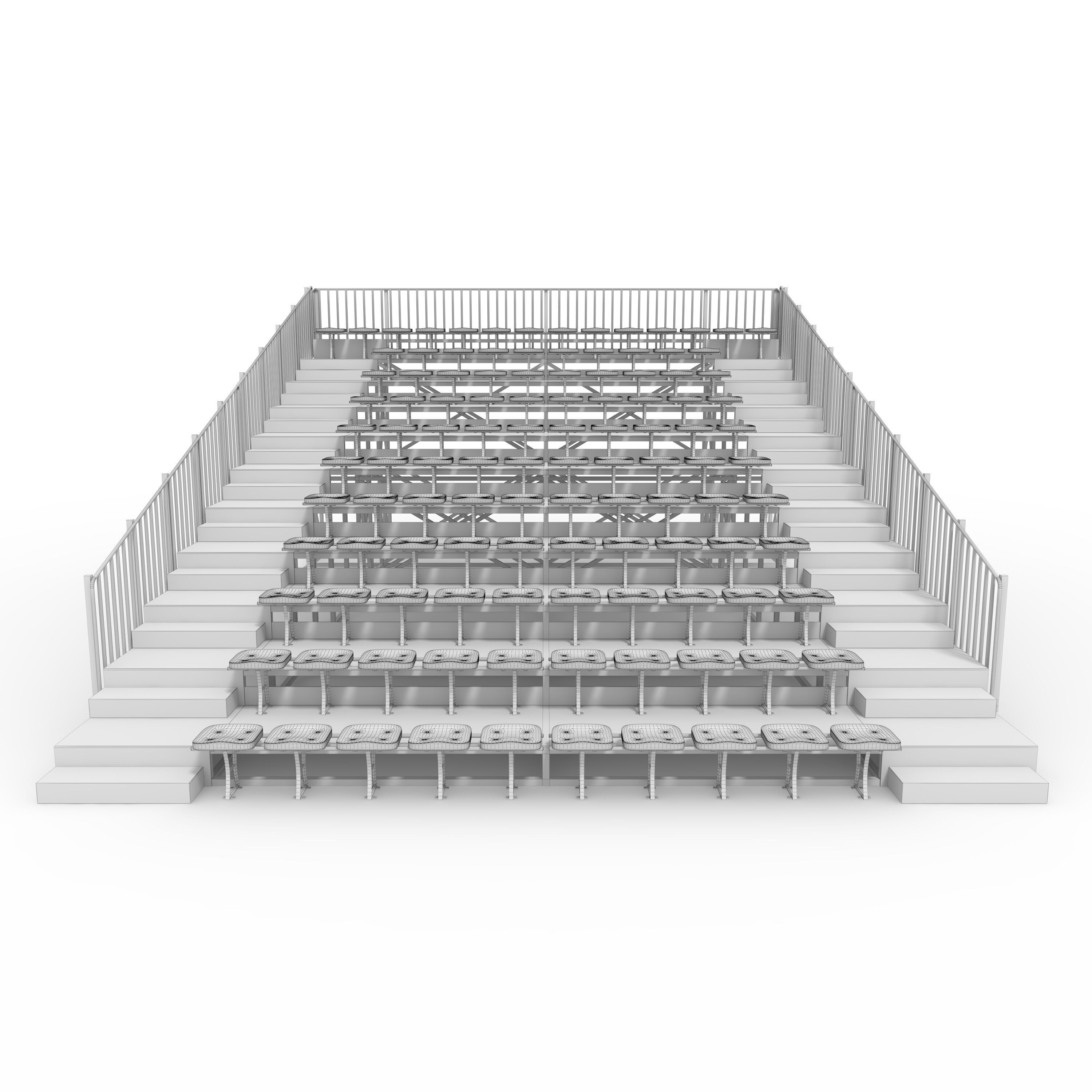 Bleachers 28 3D model_11