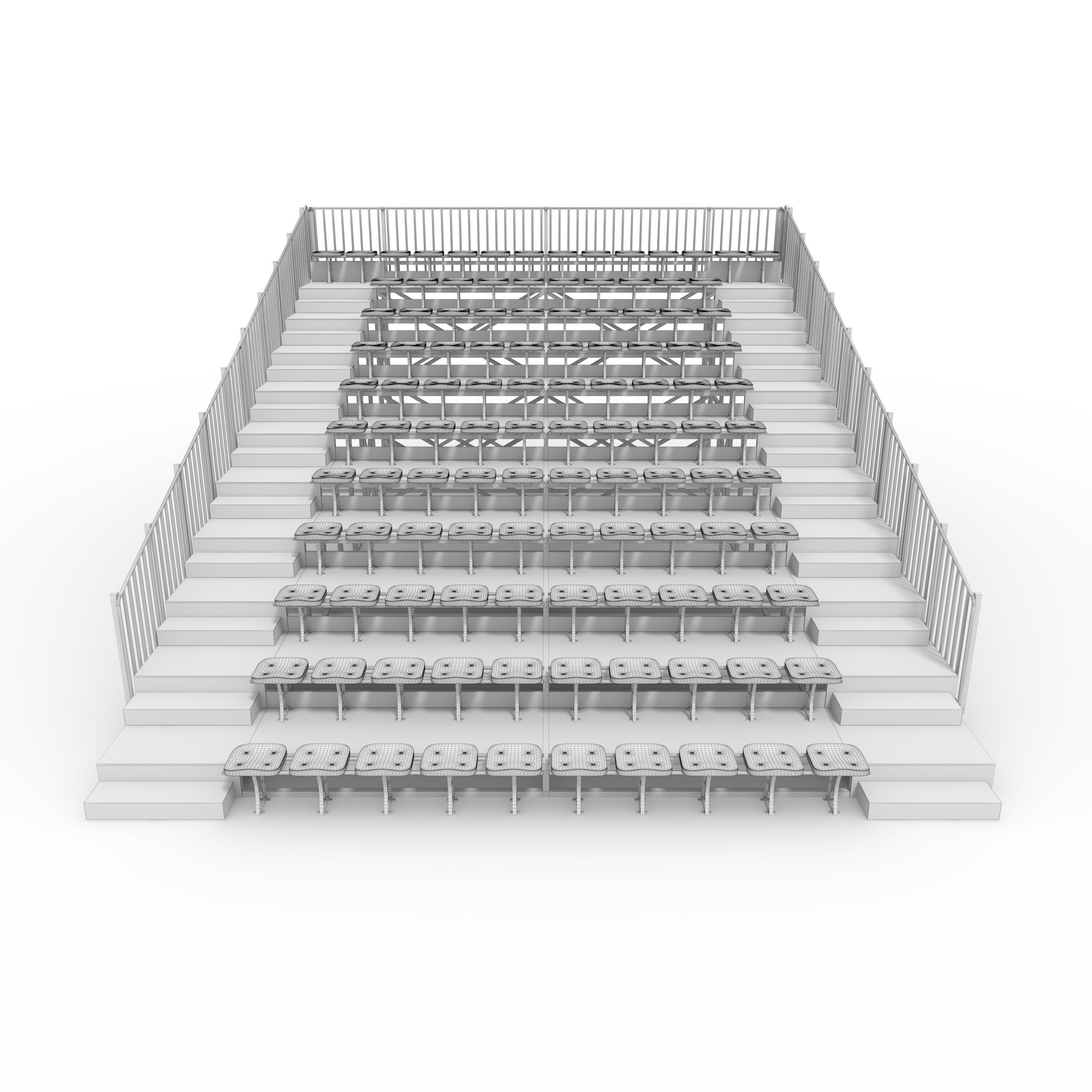 Bleachers 28 3D model_3