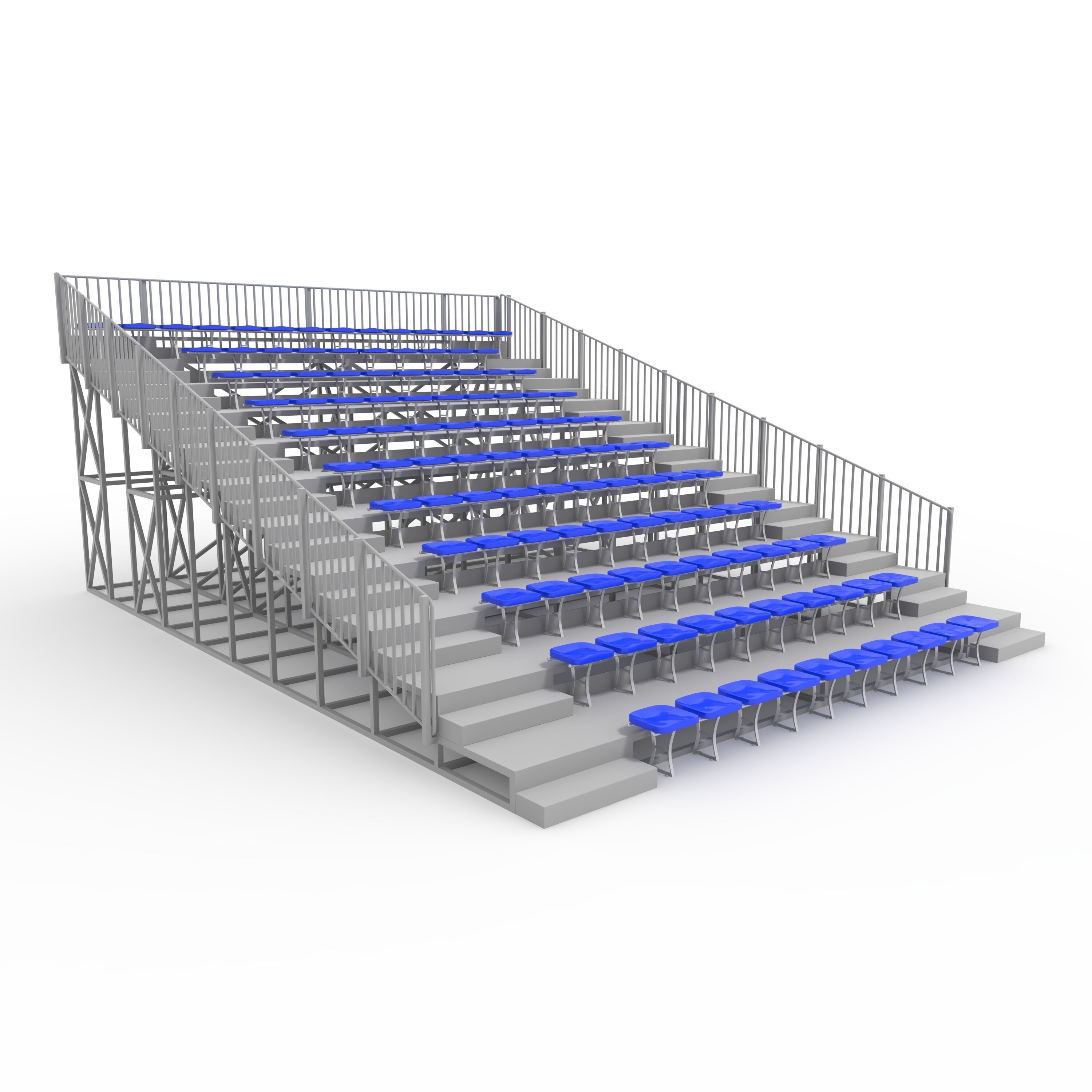 Bleachers 28 3D model_8