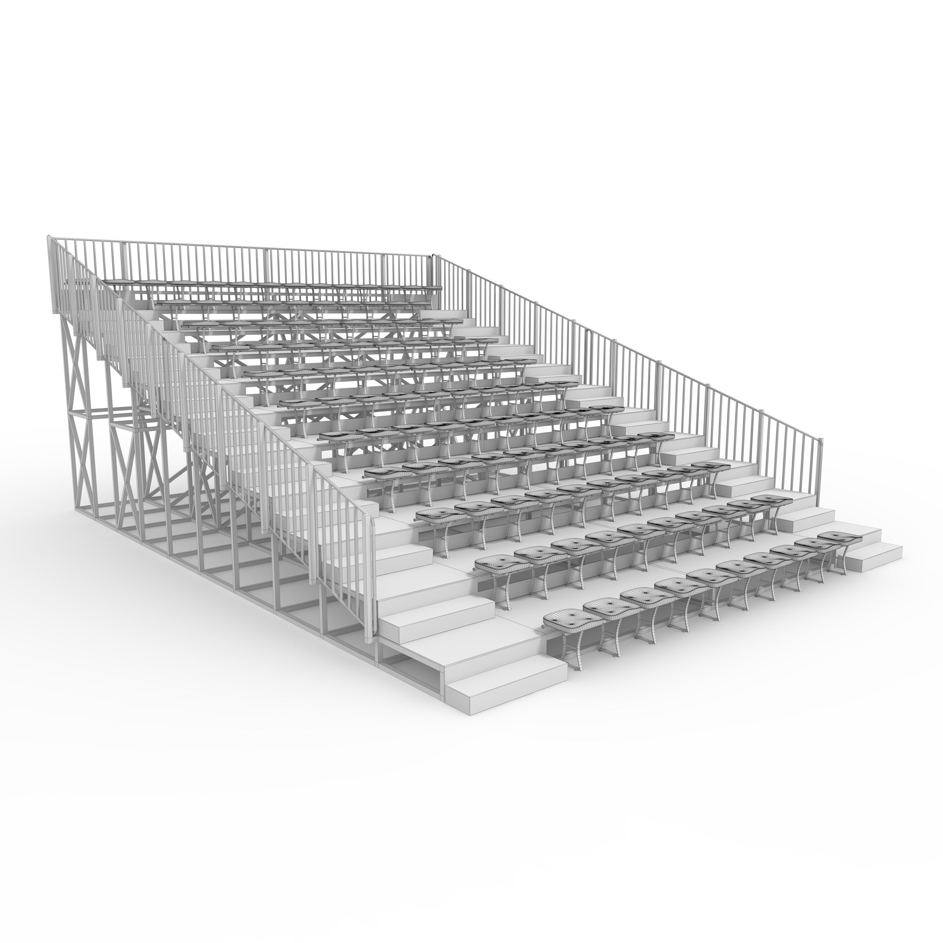 Bleachers 28 3D model_9