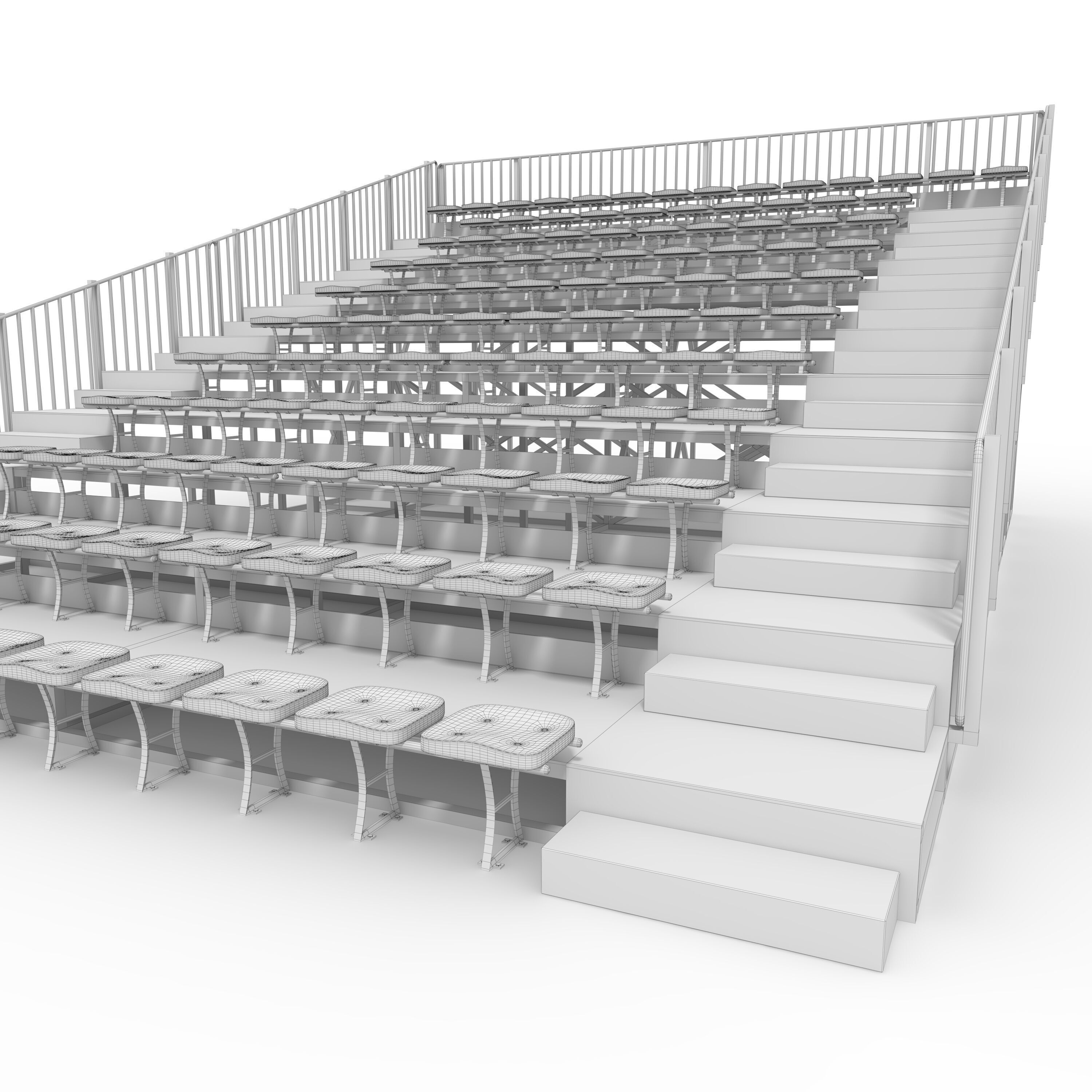 Bleachers 28 3D model_23