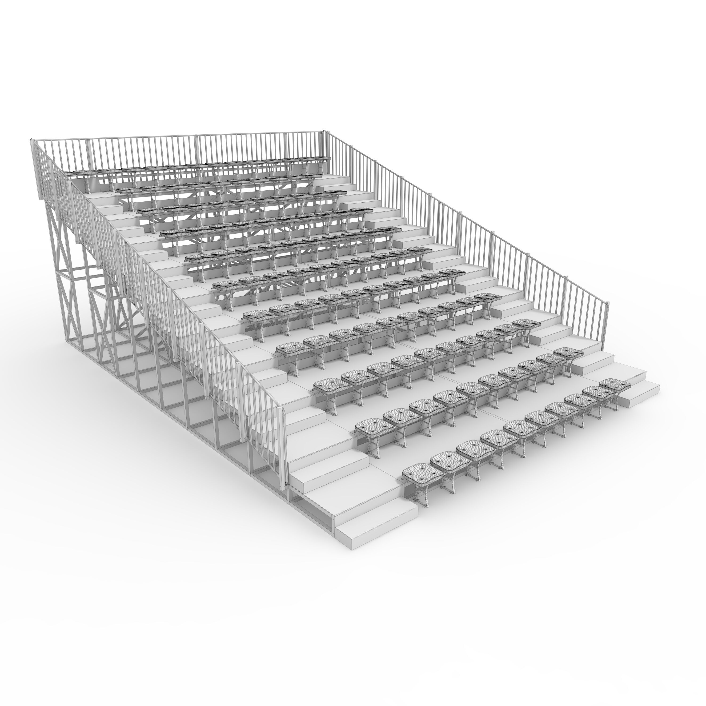Bleachers 28 3D model_1
