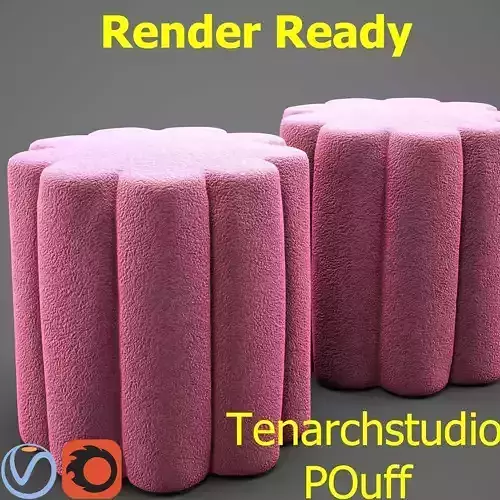 Tenarchstudio pouf  render ready vray - corona