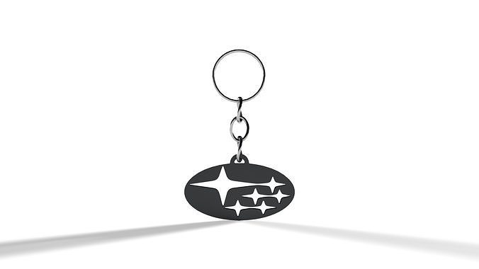 Subaru Keychain 3D print model