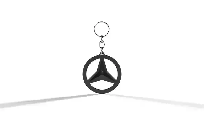 Mercedes Keychain 3D print model