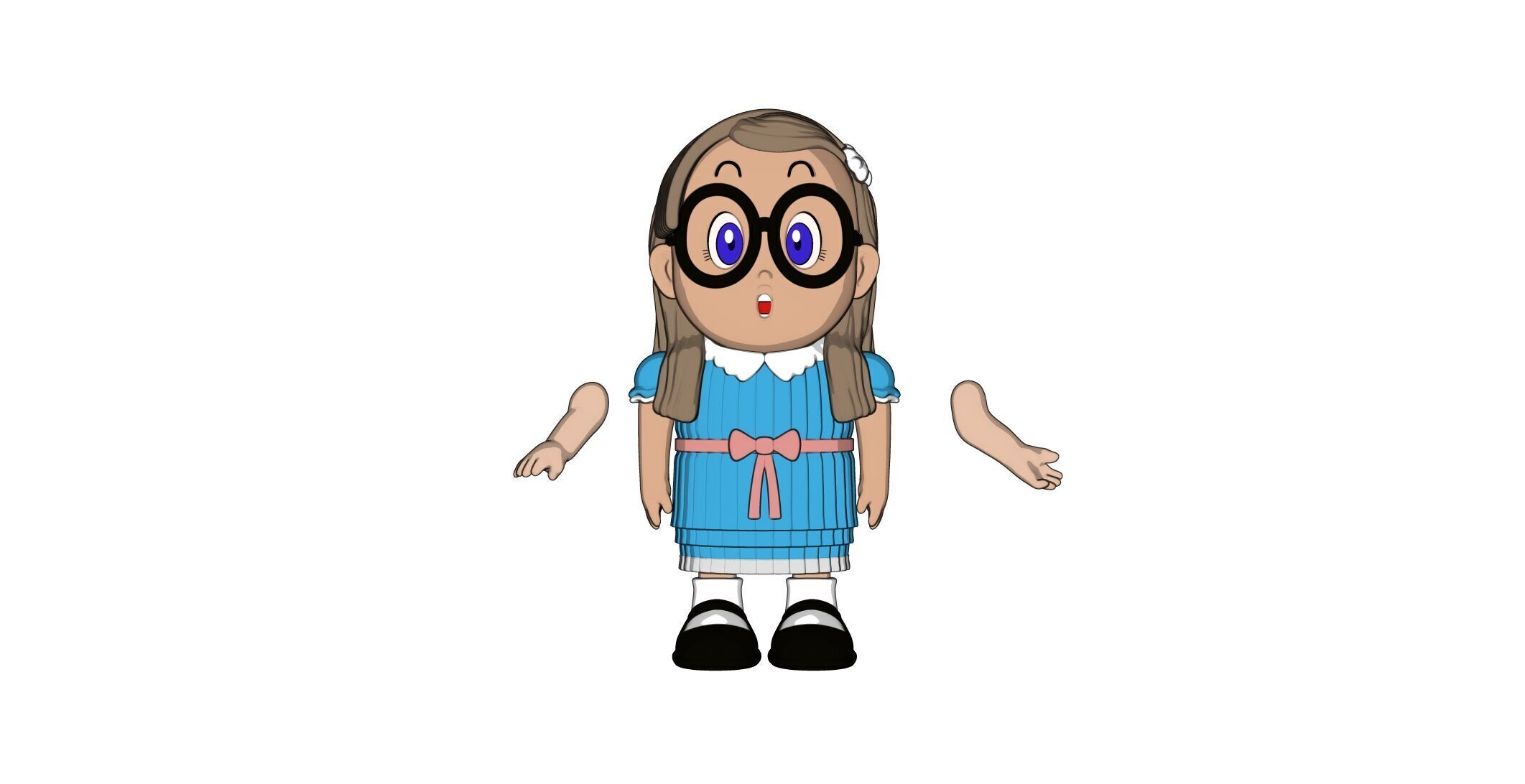 Arale Norimaki Shining Sister 3D print model_5