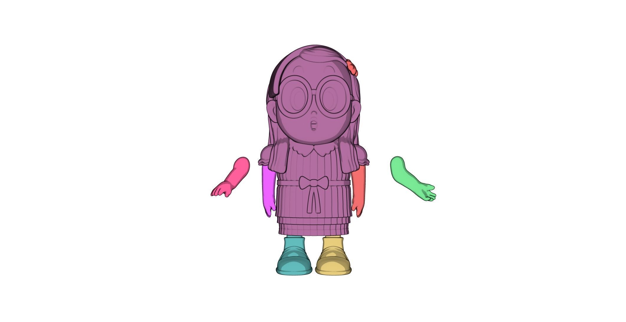 Arale Norimaki Shining Sister 3D print model_3