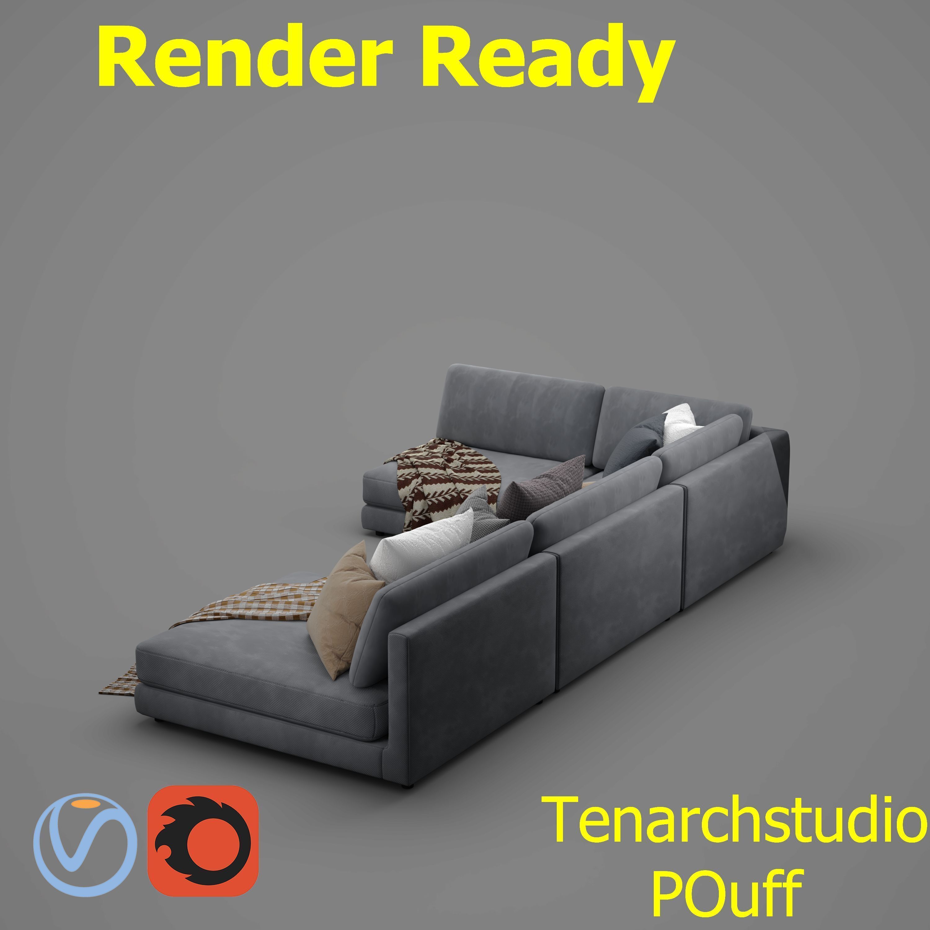 tenarchstudio  blanche katarina sectional sofa render ready 3D model_3