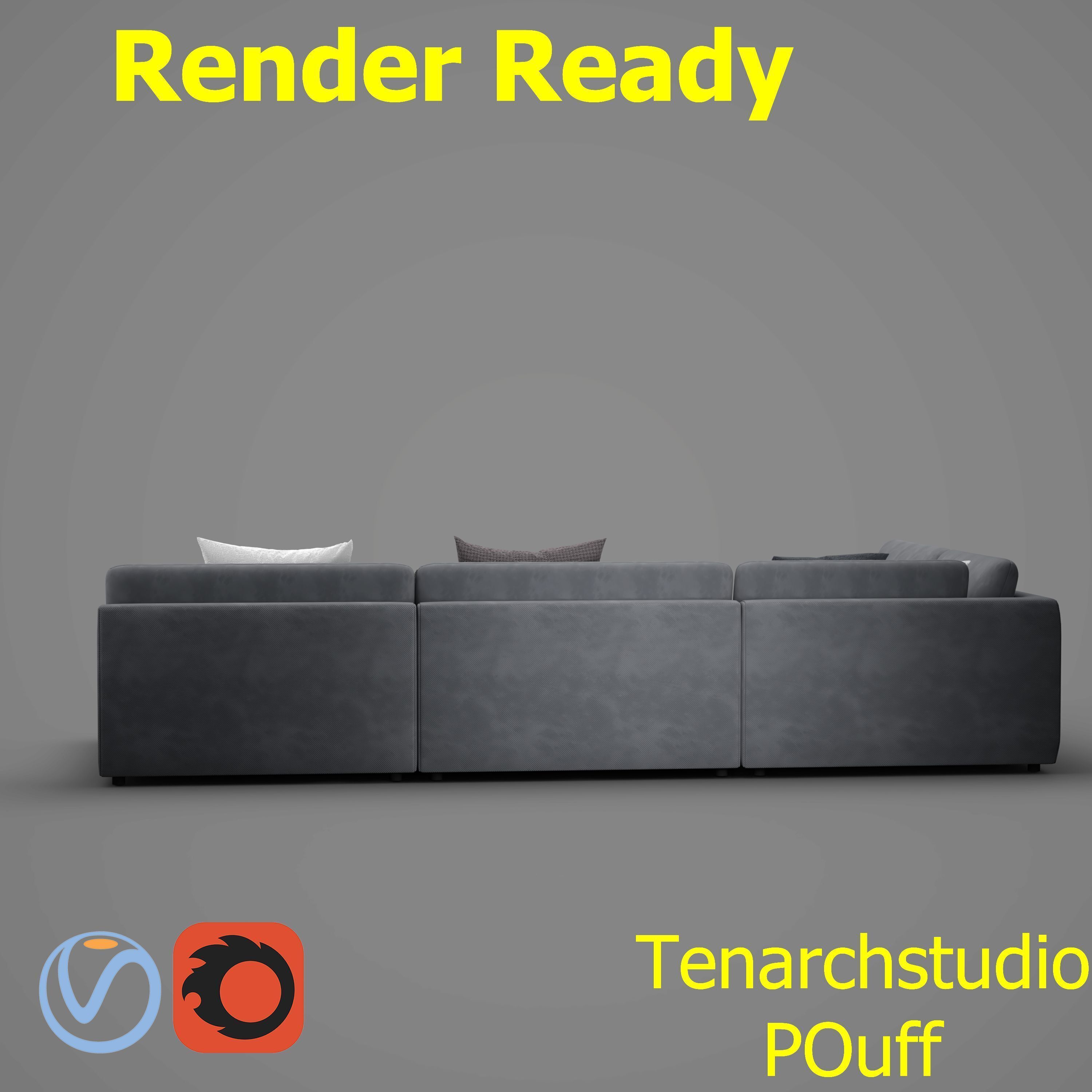 tenarchstudio  blanche katarina sectional sofa render ready 3D model_24
