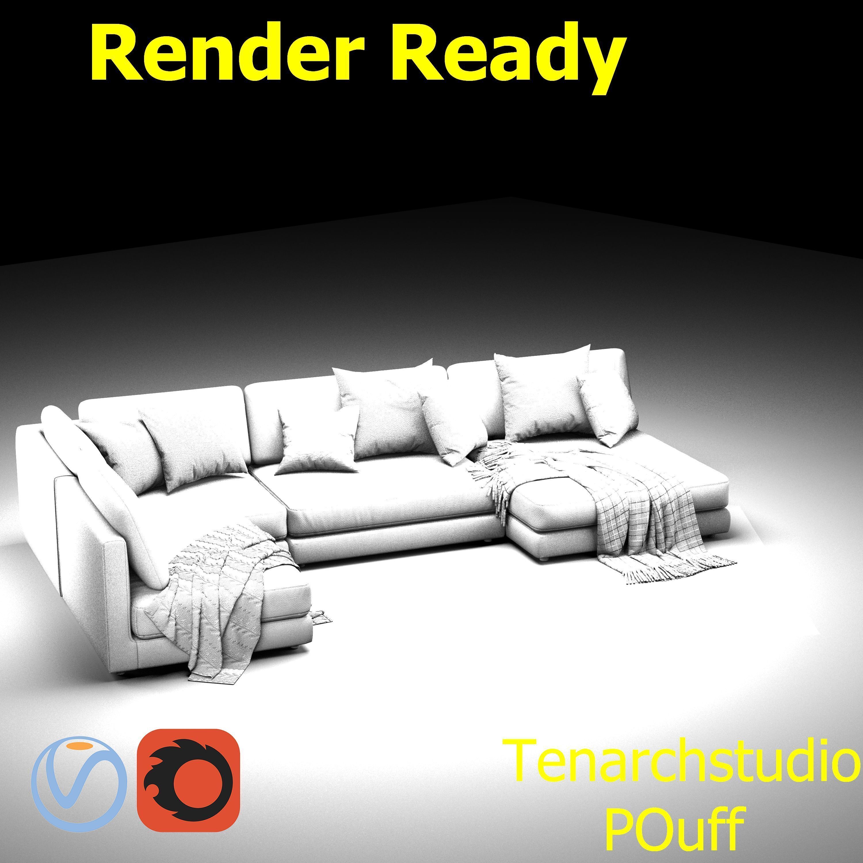 tenarchstudio  blanche katarina sectional sofa render ready 3D model_14