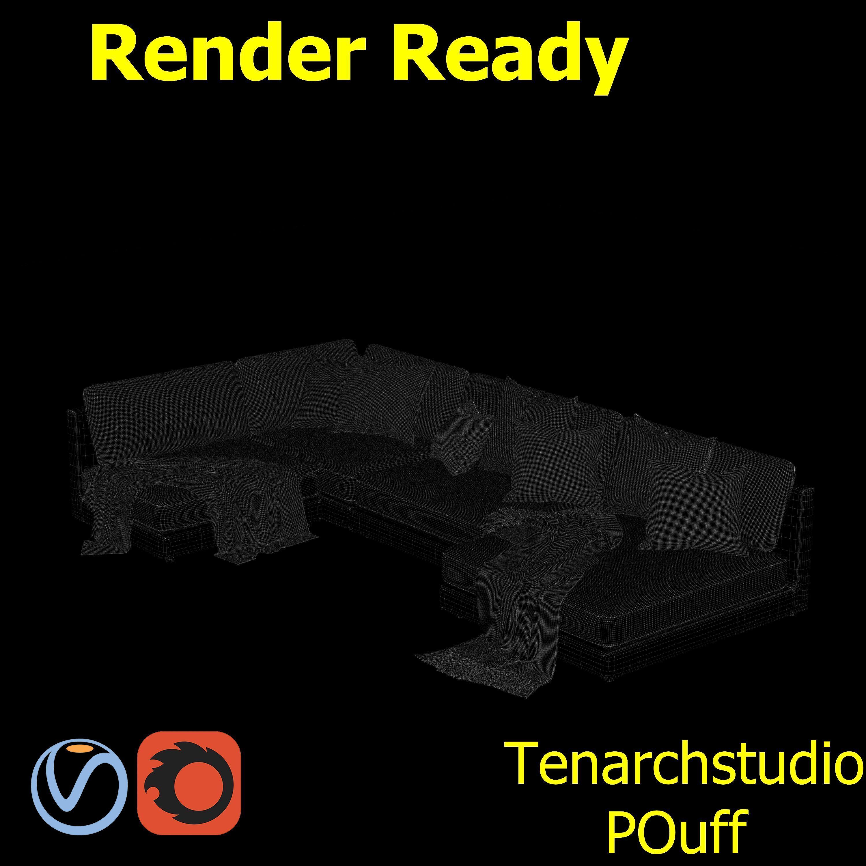 tenarchstudio  blanche katarina sectional sofa render ready 3D model_1